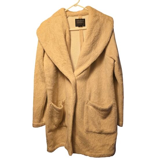 Anthropologie Sanctuary Elena Faux Fur Plush Shawl Coat - Picture 2 of 6